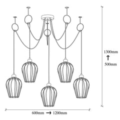 Candelabru  Luss  Five- Livrare rapida !